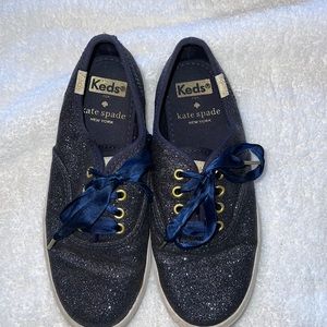 Kate Spade Kids Keds Size 13.5; Sparkly Navy